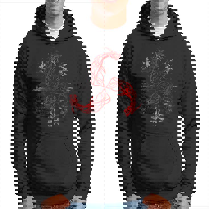 Vikingoalknut Símbolo Triskelion Amuleto Celta Tres Dragones Sudadera