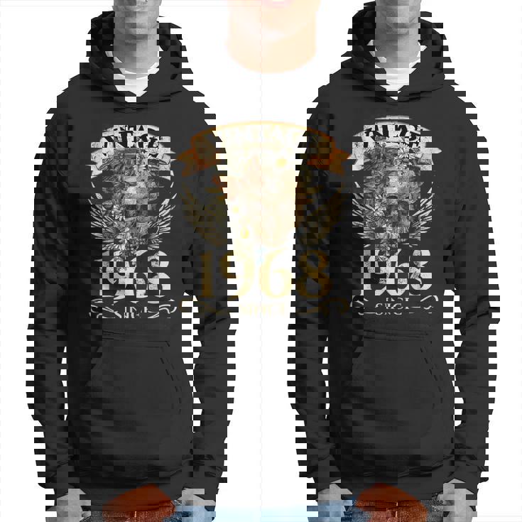 Vintage 1968 Calavera 55 Cumpleaños Sudadera