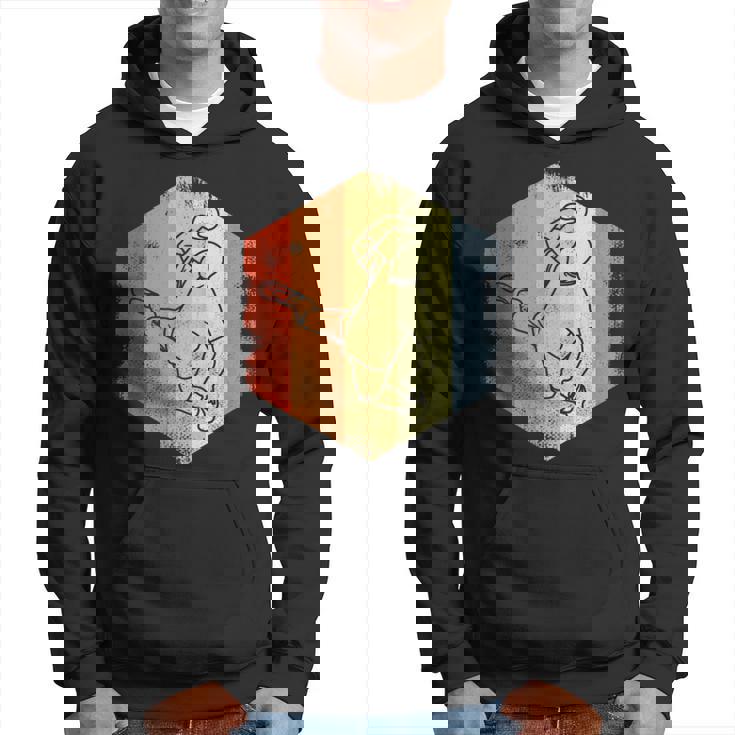 Vintage Handballer Dibujo Handball Lover Sudadera