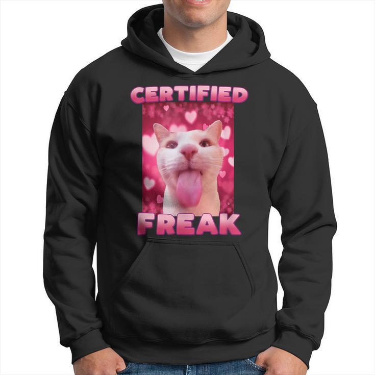 Zertifiziertes Freak Cat Meme Kapuzenpullover