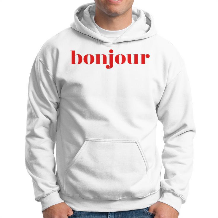 Bonjour For French Lovers Blue Kapuzenpullover