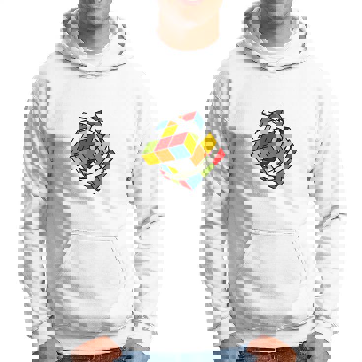 Cubo Rubik Cube Magic Cubo Retro Rubiintage Nerd Manga Larga Sudadera
