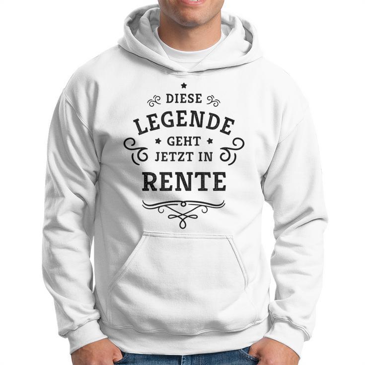 Dese Legende Geht Jetzt In Rente This Legend Goes Now In Kapuzenpullover