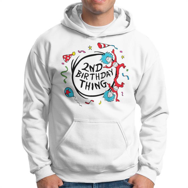 Dr Seuss 2Nd Birthday Thing Gray Kapuzenpullover