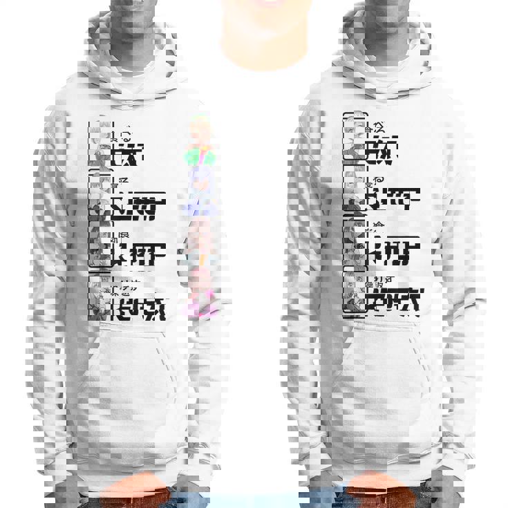 Eat Sleep K-Pop Repeat Regalo De Anime Kawaii De Pop Coreano Sudadera