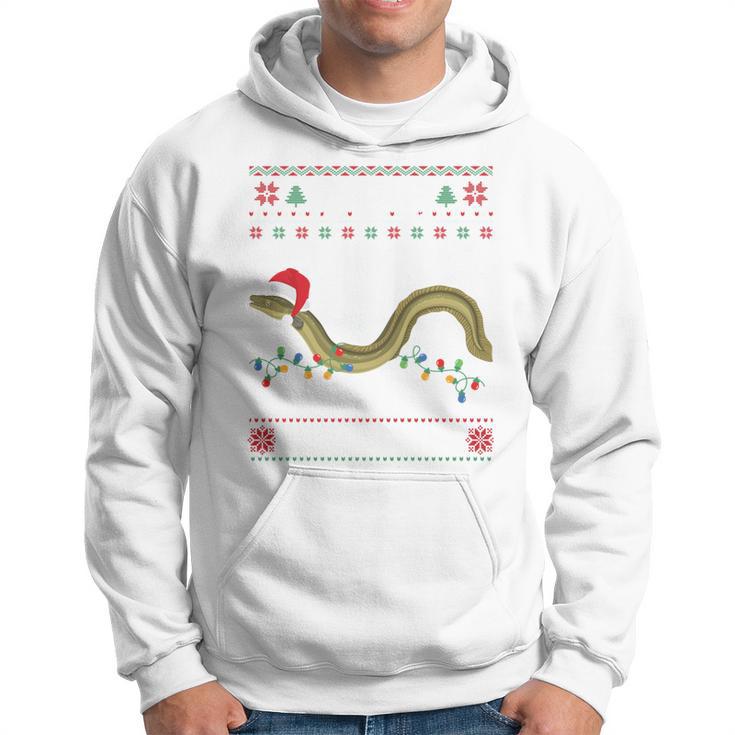 Eel I Want For Christmas I Angler Ugly Christmas Sweater Kapuzenpullover