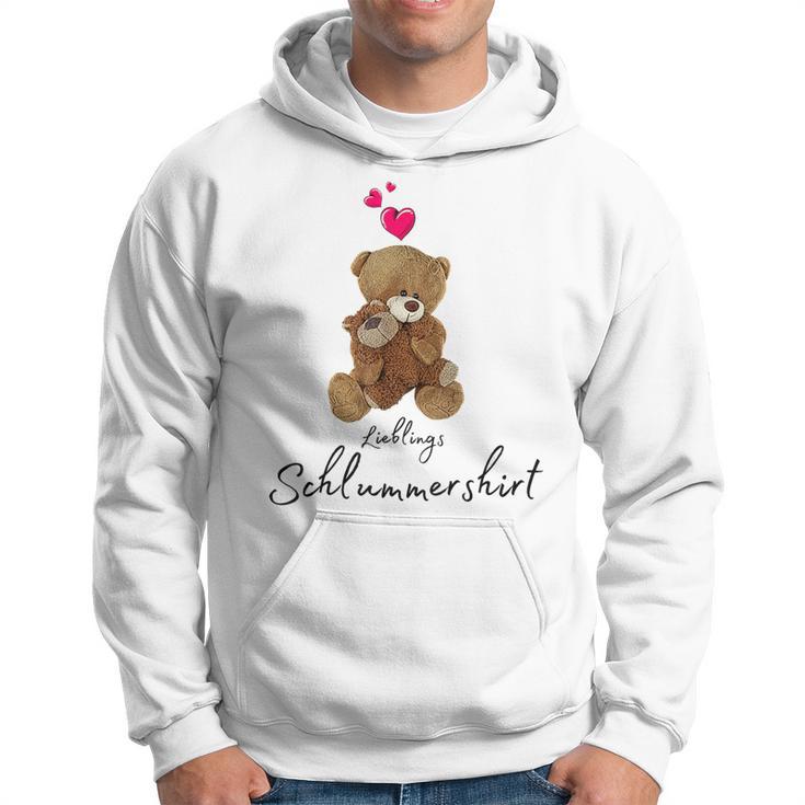 Favourite Teddy Bear Sleep With Heart Pyjamas Teddy Kapuzenpullover