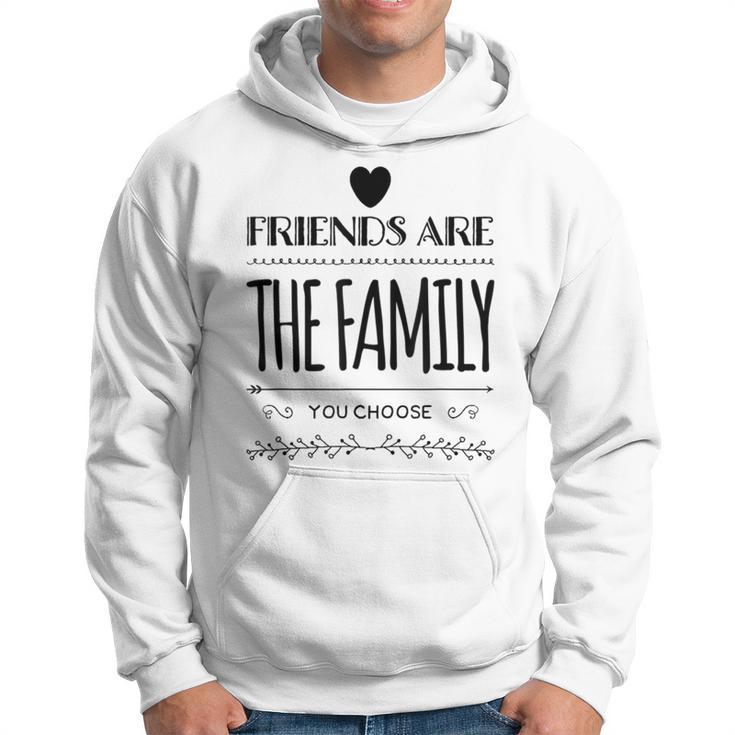 Friends Are The Family You Choose Amazing Heart Gray Kapuzenpullover