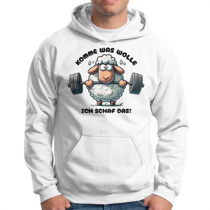 Sheep Motivation Motivational Saying Fun Humour Gray Kapuzenpullover