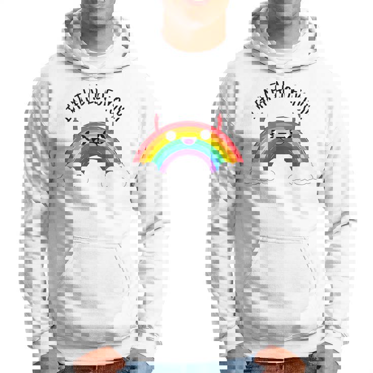 I Hate All Of You Dedo Medio Del Arco Iris Sudadera