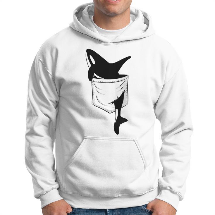 Casual Killer Whale Orca In Your Pocket Blue Kapuzenpullover