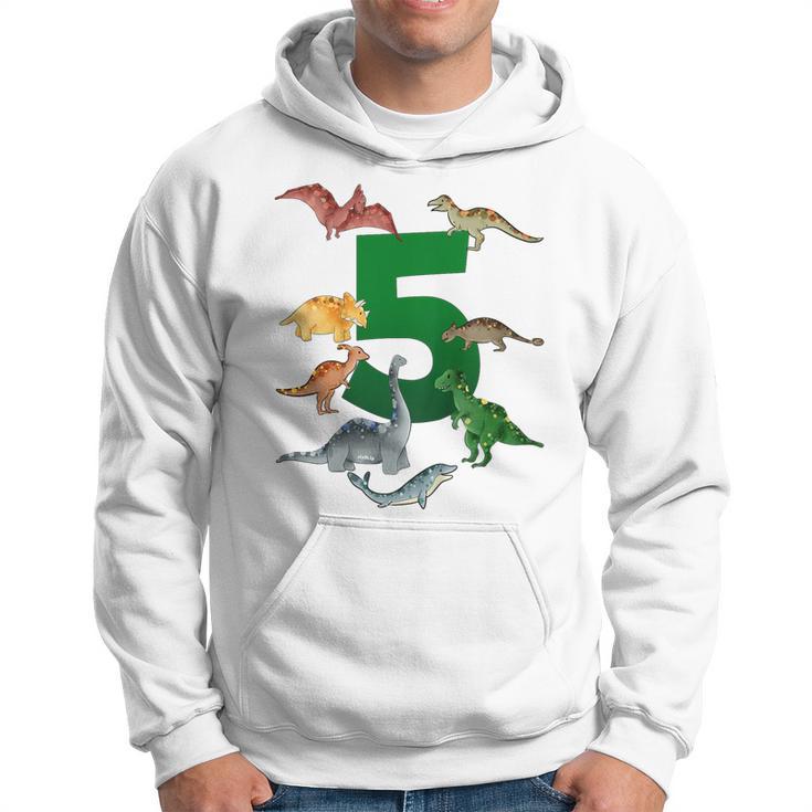 Kinder Geburtstags 5 Jahre Dinosaurier Dino 5 Geburtstag Kapuzenpullover