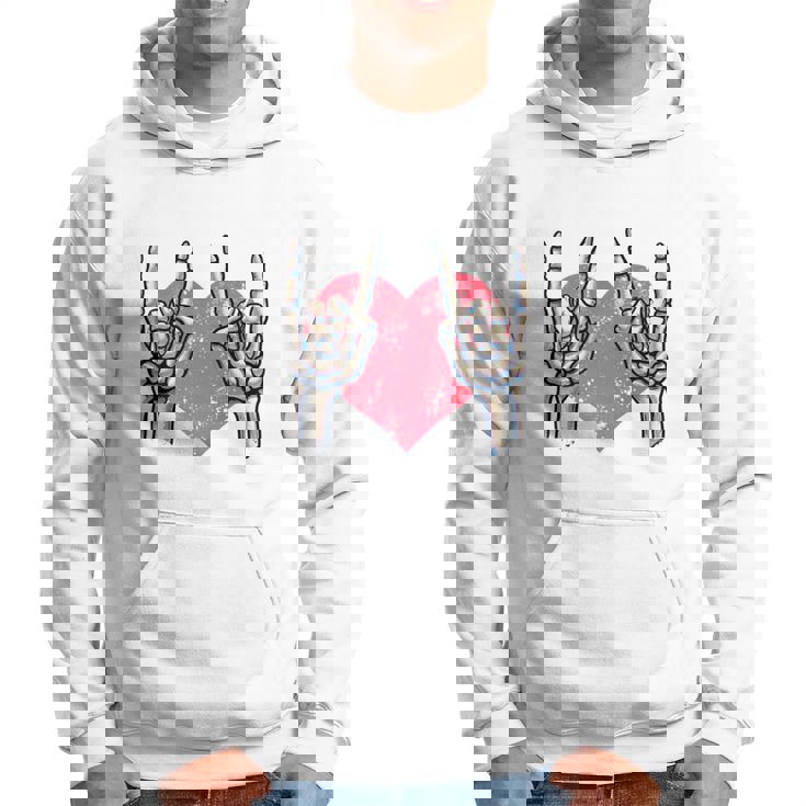 Let's Rock And Roll Musicintage Corazón Concierto Rock Manga Larga Sudadera