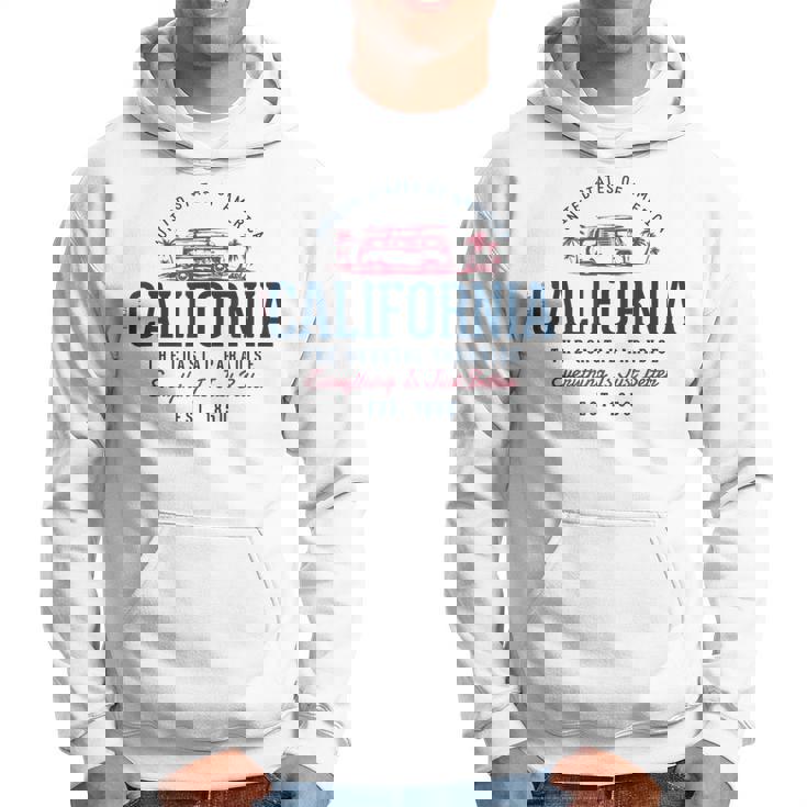 Look-Vintage Style Rétro États-Unis Californie Sweat à capuche