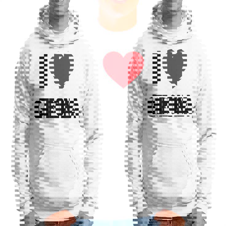 I Love Girona Ciudad En España Con Red Love Heart Sudadera