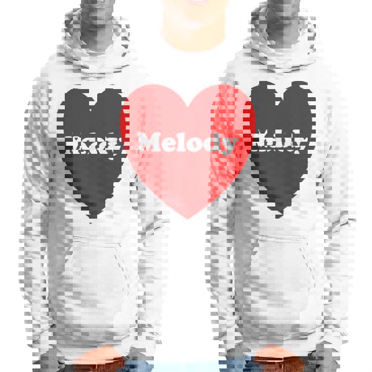 I Love Melody Heart Cute Melody Nombre Sudadera