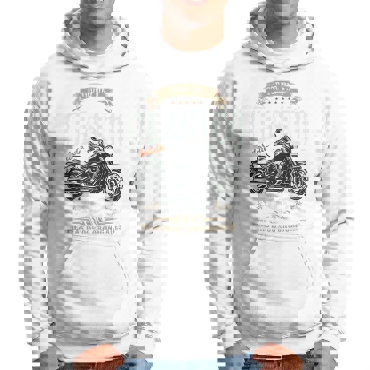 Nacido En 1967 58 Años Cumpleaños Moto Biker Hombre Motero Manga Larga Sudadera