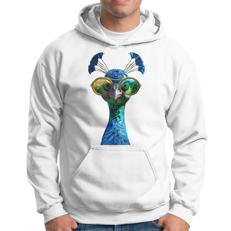 Pfau Motiv Blauer Pfau Pfauen Peacock Rad Pfauenrad Pfau Kapuzenpullover