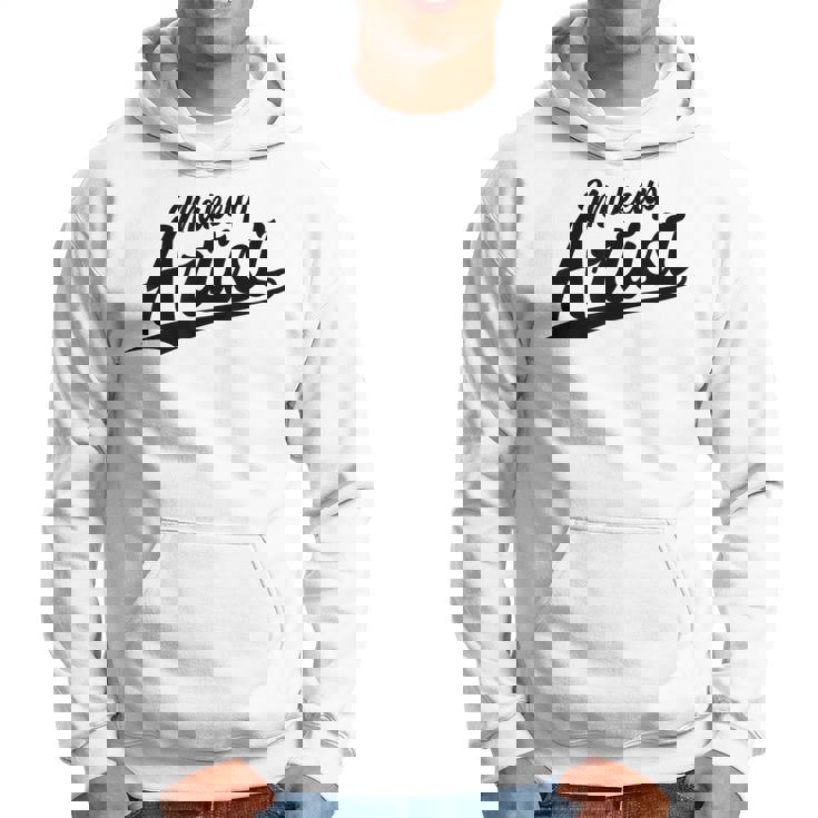 Retro Swoosh Job Title Makeup Artist Sudadera