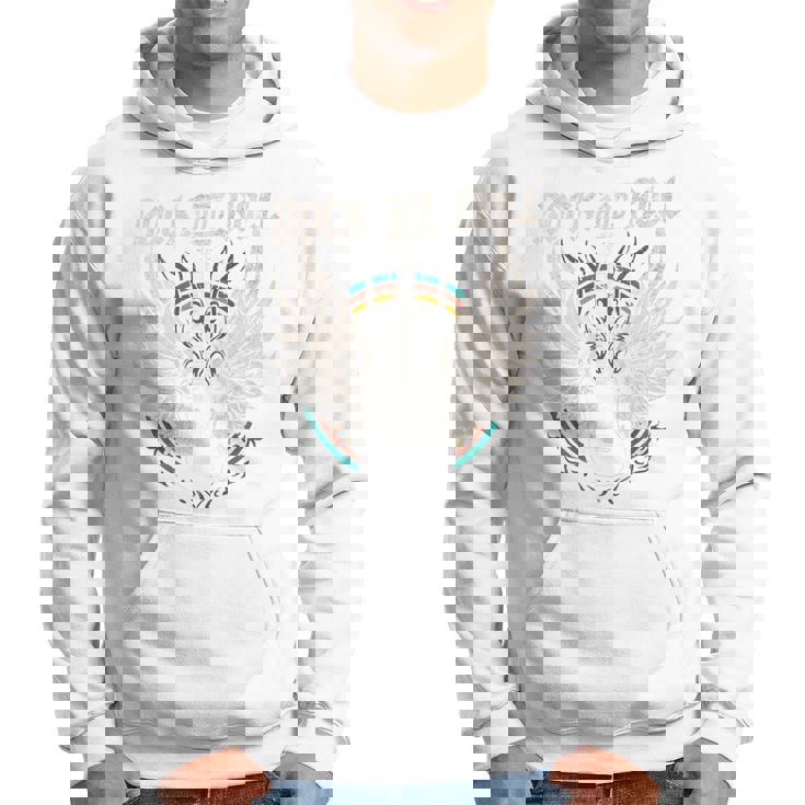 Rock And Roll Guitarraintage Rock Music Manga Larga Sudadera
