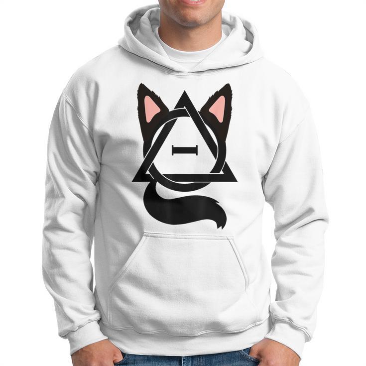 Theta Delta Cat Therian Pride Gray Kapuzenpullover