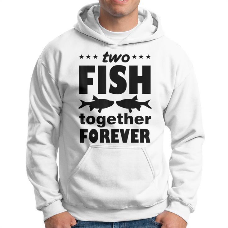 Two Fish Together Forever Angler Kapuzenpullover