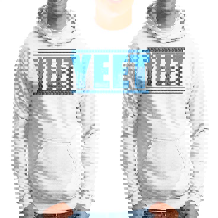 Vintage Yeet Yeet Quotes Blue Kapuzenpullover