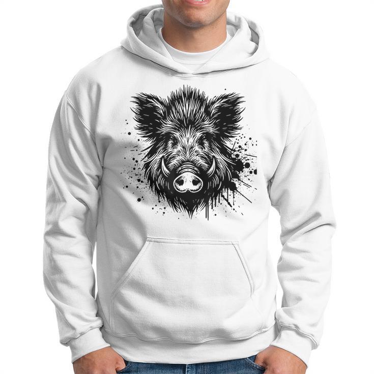 Wild Boar Boar Hunting Hunter Wild Boar Green Kapuzenpullover