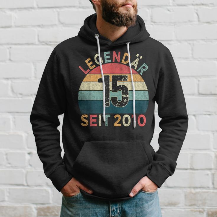 15Th Birthday Legendary Since 2010Intage 15 Years Old Kapuzenpullover Geschenke für Ihn