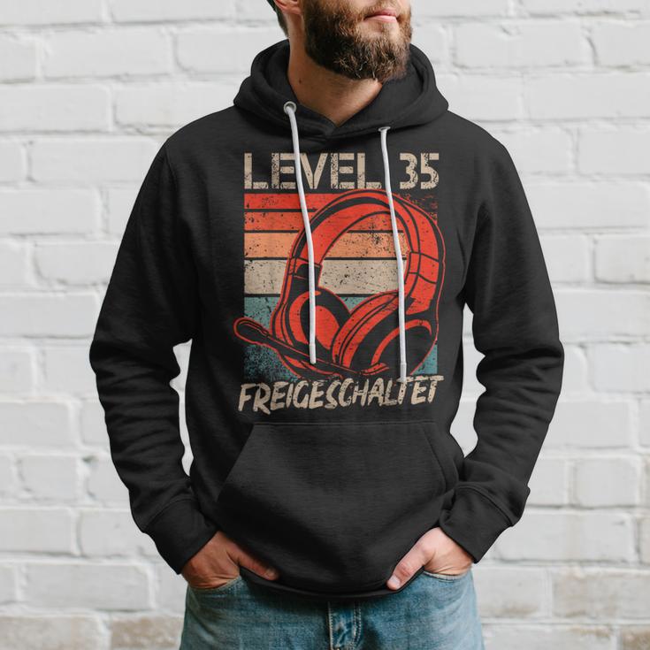 35Th Birthday Boysideo Gamer Level 35 Unlocked Kapuzenpullover Geschenke für Ihn