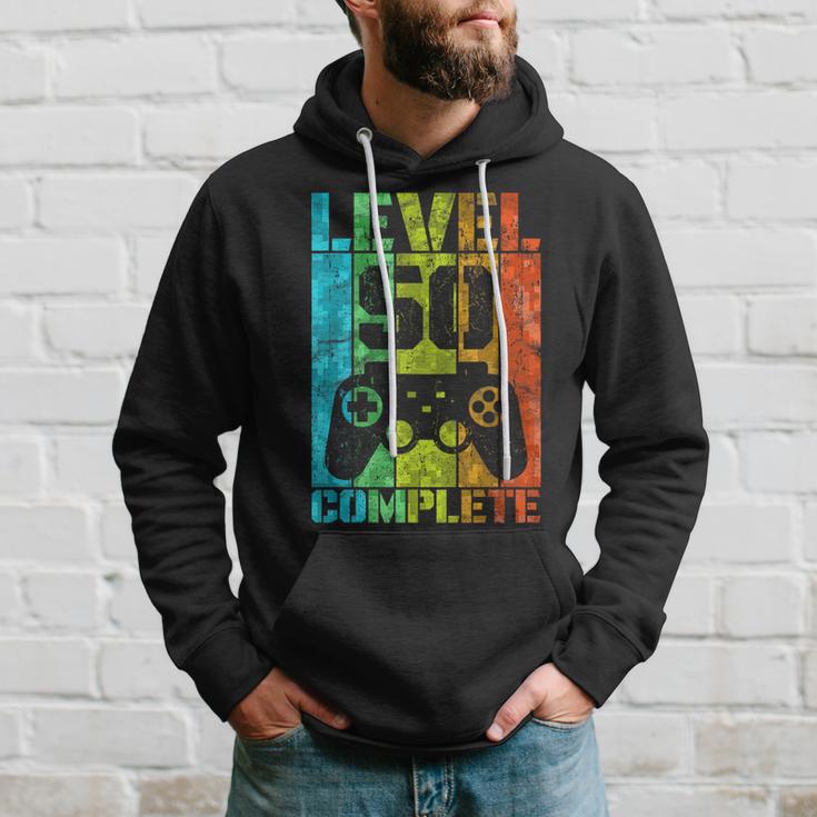 50Th Birthday Man Gamer Level Complete 50 Years Kapuzenpullover Geschenke für Ihn