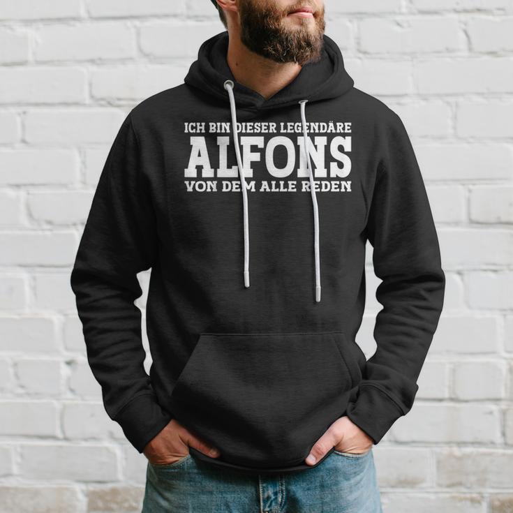 Alfons First Name Name Saying Alfons Kapuzenpullover Geschenke für Ihn