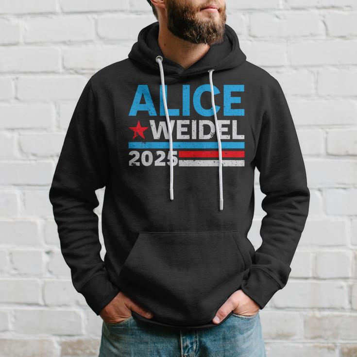 Alice Weidel Fan Item German Chancellor 2025 Alice Weidel Blue Kapuzenpullover Geschenke für Ihn