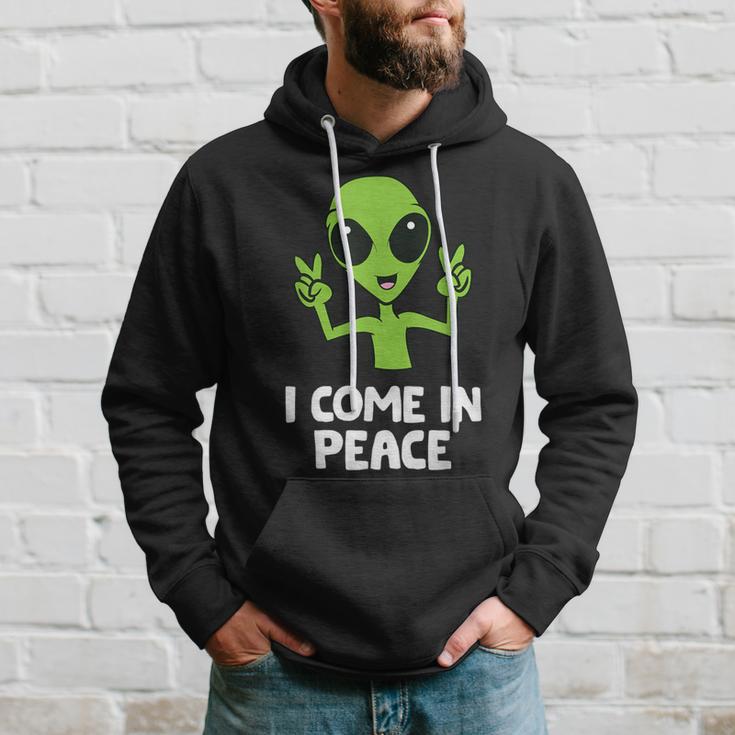 Alien I Come In Peace Space Rave Edm Music Alien Kapuzenpullover Geschenke für Ihn