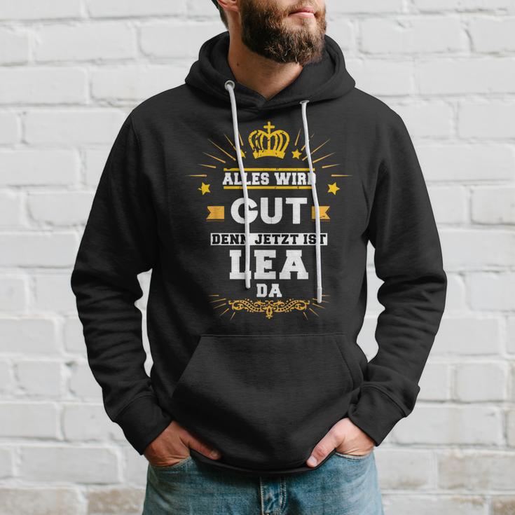 Alles Wird Gut Denn Jetzt Ist Lea Da Slogan Kapuzenpullover Geschenke für Ihn