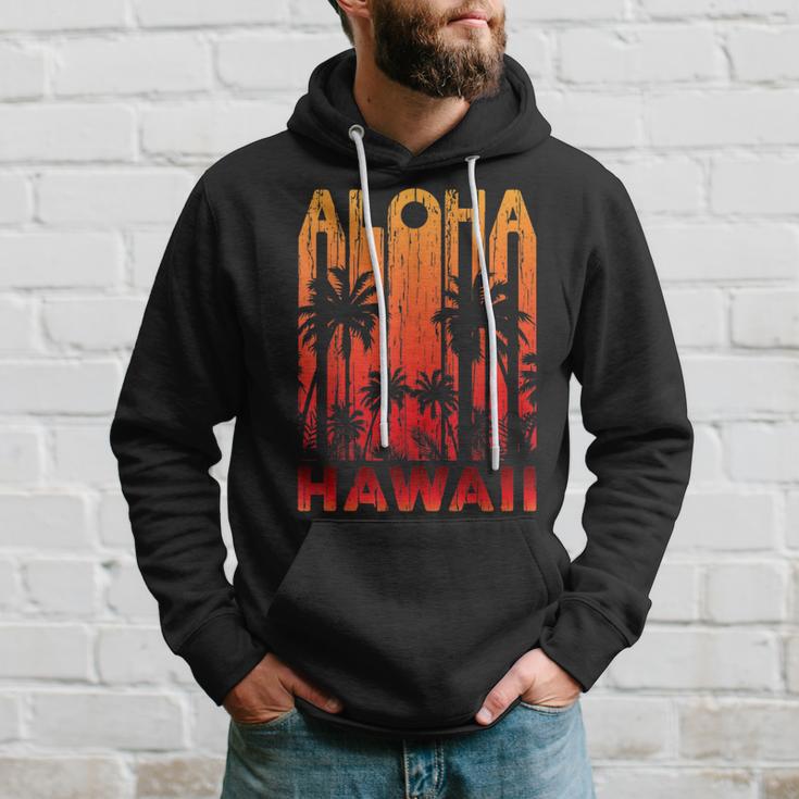 Aloha Hawaii Palm Trees Paradise Beach Holiday Summer Kapuzenpullover Geschenke für Ihn