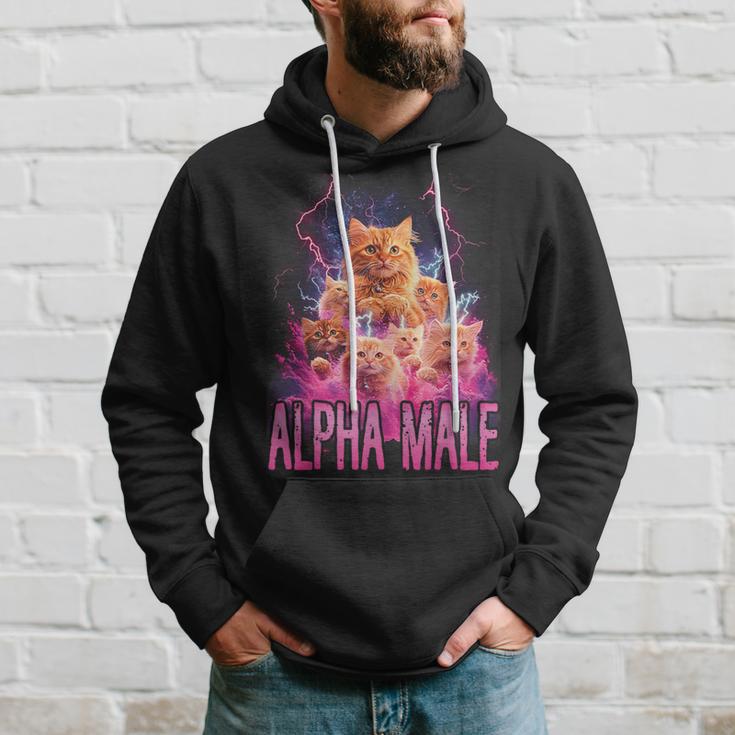 Alpha Male Lustige Kätzchen Meme Cute Cat Humorous Kapuzenpullover Geschenke für Ihn