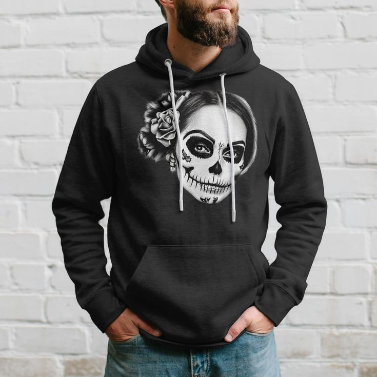 Beautiful La Catrina Santa Muerte Mexican Kapuzenpullover Geschenke für Ihn