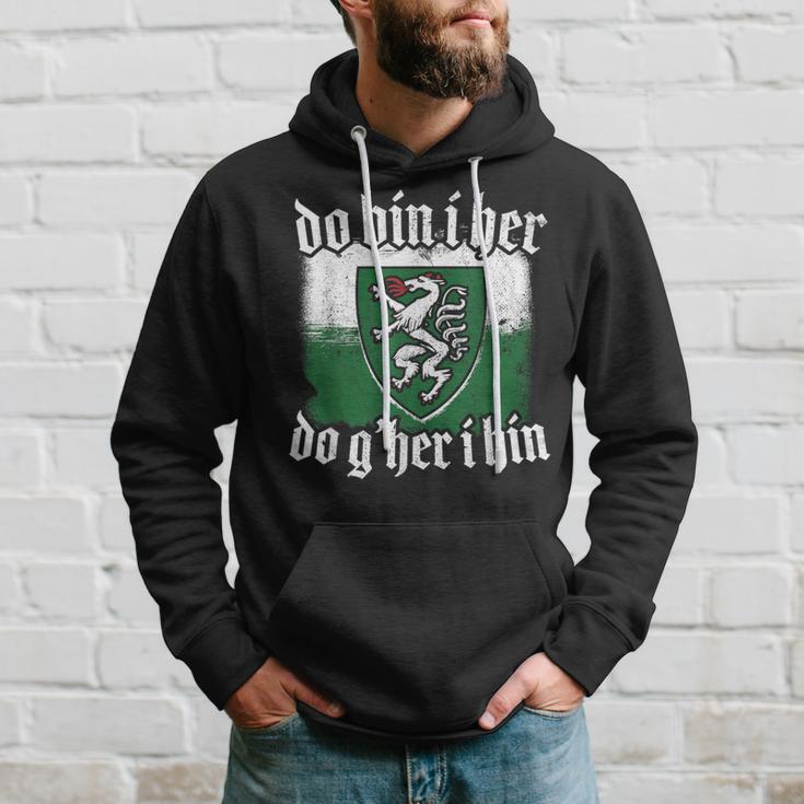 Do Bin I Her Do G'her I Hin Styrian Saying Styria Kapuzenpullover Geschenke für Ihn