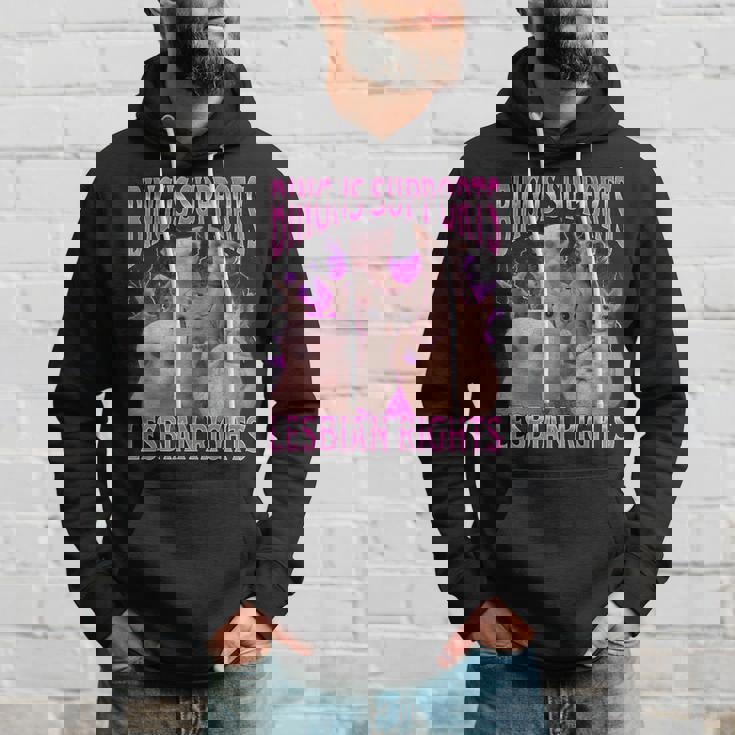 Bingus Soutient Les Droits Des Lesbiennes Cat Meme Bootleg Sweat à