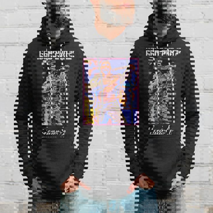 Bjj Legends Never Die Bjj Gi Brasileño Jiu Jitsu Sudadera Regalos para él