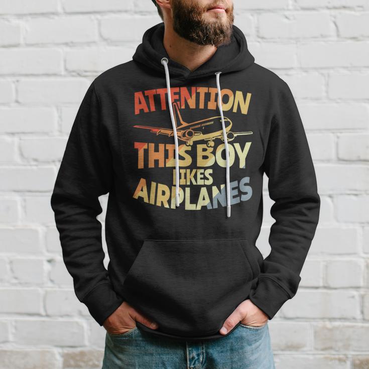 This Boy Likes Planes Aviation Boys Kapuzenpullover Geschenke für Ihn