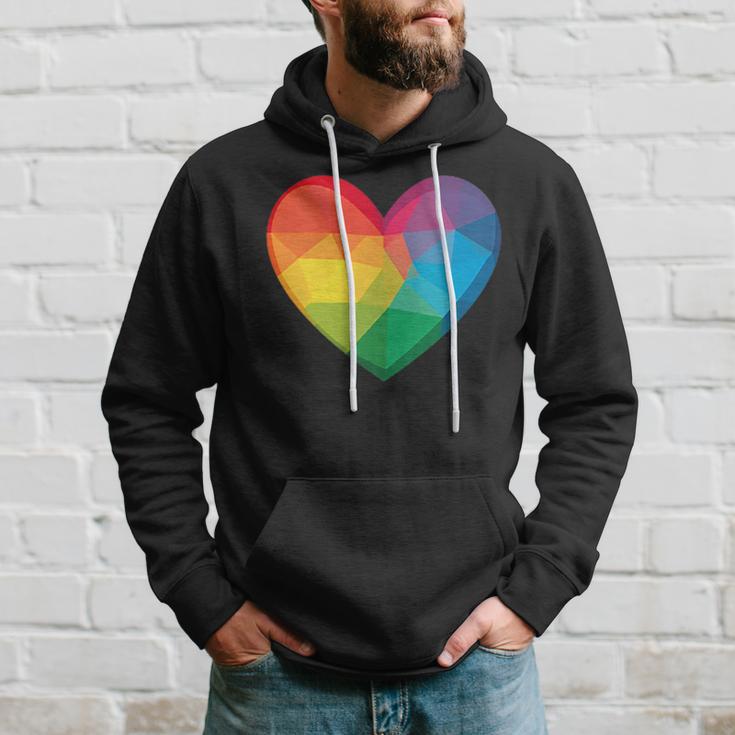 Buntes Herz Regenbogen Kapuzenpullover Geschenke für Ihn