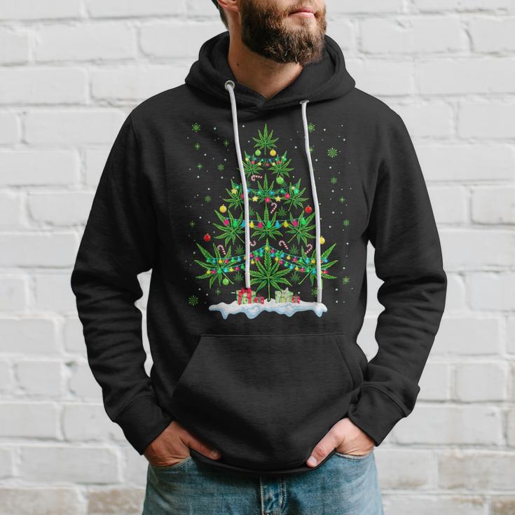 Cannabis Christmas Tree Marijuana Kapuzenpullover Geschenke für Ihn