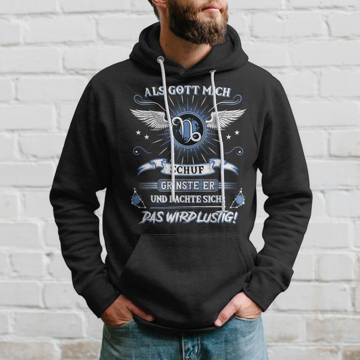 Capricorn Als Gott Mich Schuf Grinste Er Zodiac Sign Kapuzenpullover Geschenke für Ihn