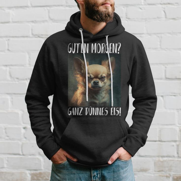 Chihuahua Guten Morgen Ganz Thin Ice Kapuzenpullover Geschenke für Ihn