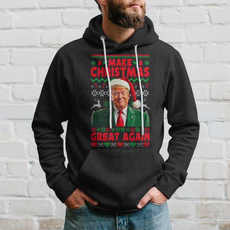 Make Christmas Great Again Santa Trump Christmas Ugly Kapuzenpullover Geschenke für Ihn