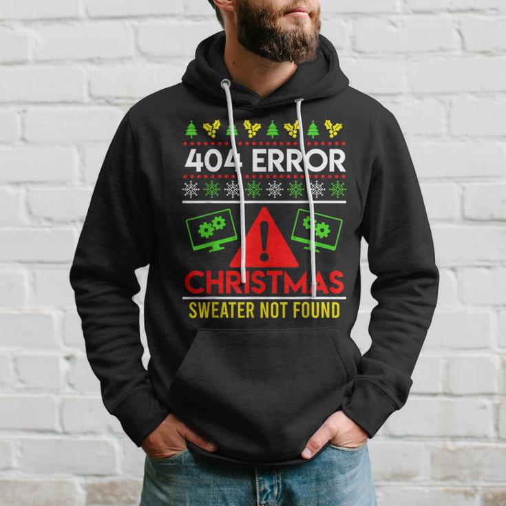 Christmas Slogan 404 Error Sweater Not Found Ugly Christmas Kapuzenpullover Geschenke für Ihn