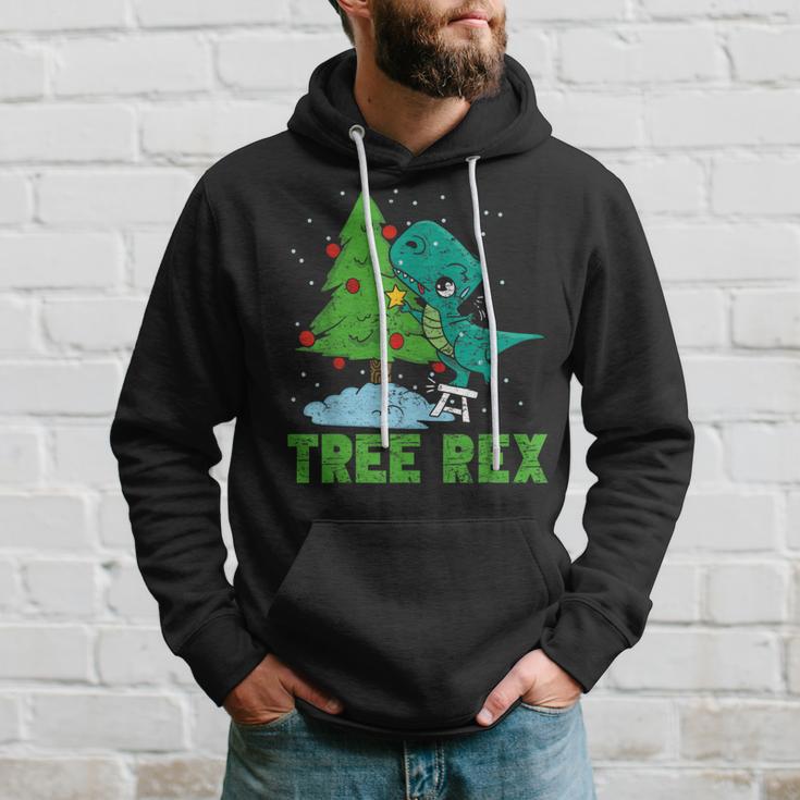 Christmas Tree Rex Dinosaur Fan Children's Christmas Tree Kapuzenpullover Geschenke für Ihn