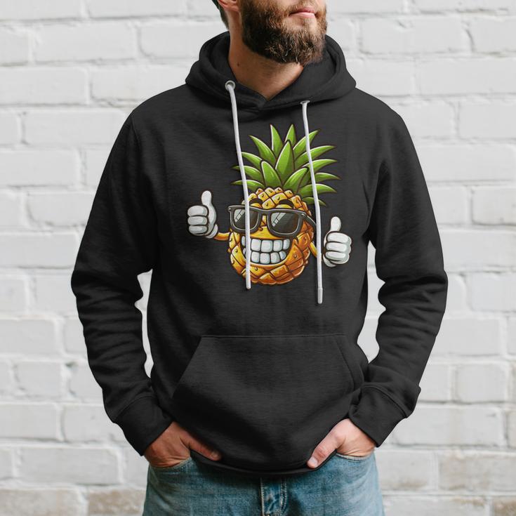 Cool Pineapple Wearing Sunglasses Fun Fruit Kapuzenpullover Geschenke für Ihn